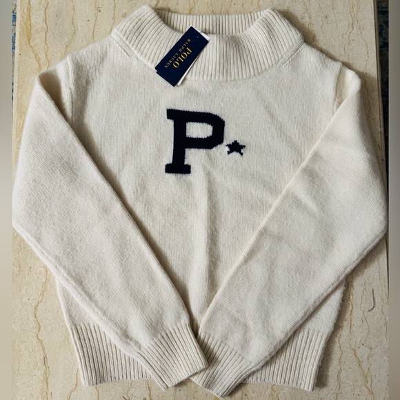 NWT Polo Ralph Lauren Polo Varsity Turtleneck Sweater. M. $348 - Picture 5 of 13